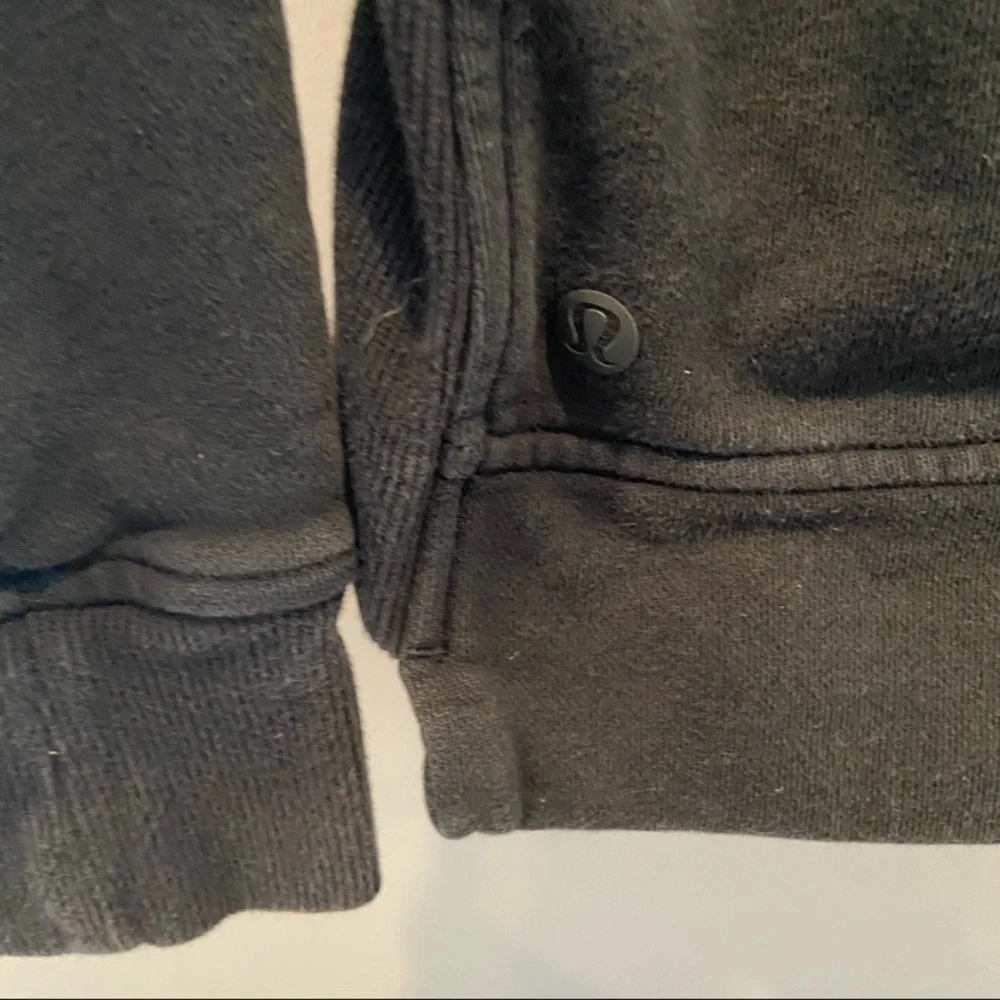 LULULEMON Press Pause Pullover French Terry Funnel Neck Black Size 2